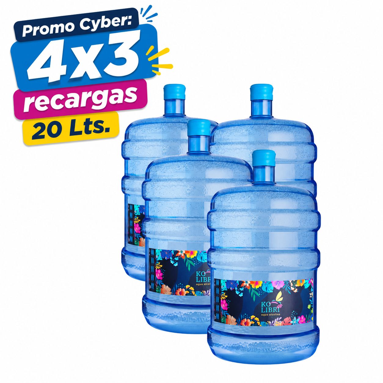 CYBER: 4x3 Recargas 20 Lts