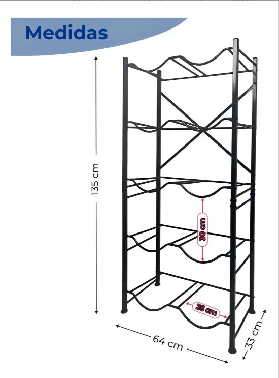 Rack Organizador para 10 bidones