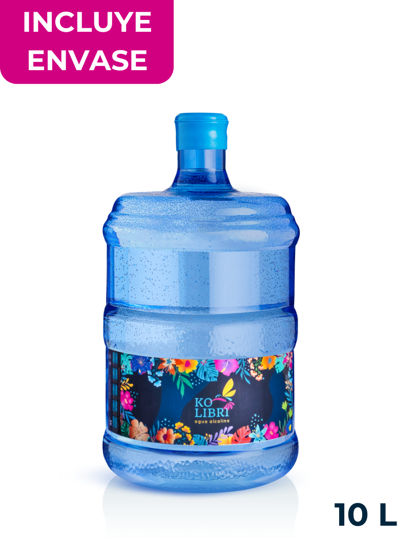 Bidon 10 Litros (envase retornable + agua purificada y alcalina)