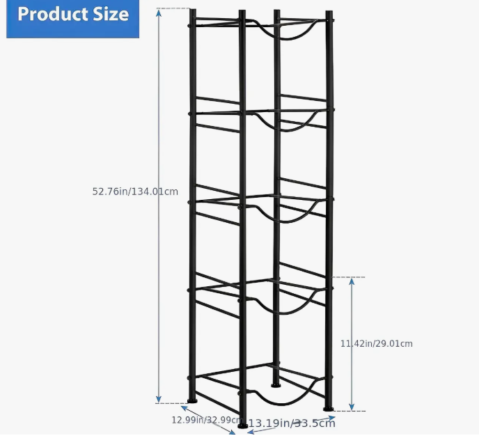 Rack Organizador para 5 bidones